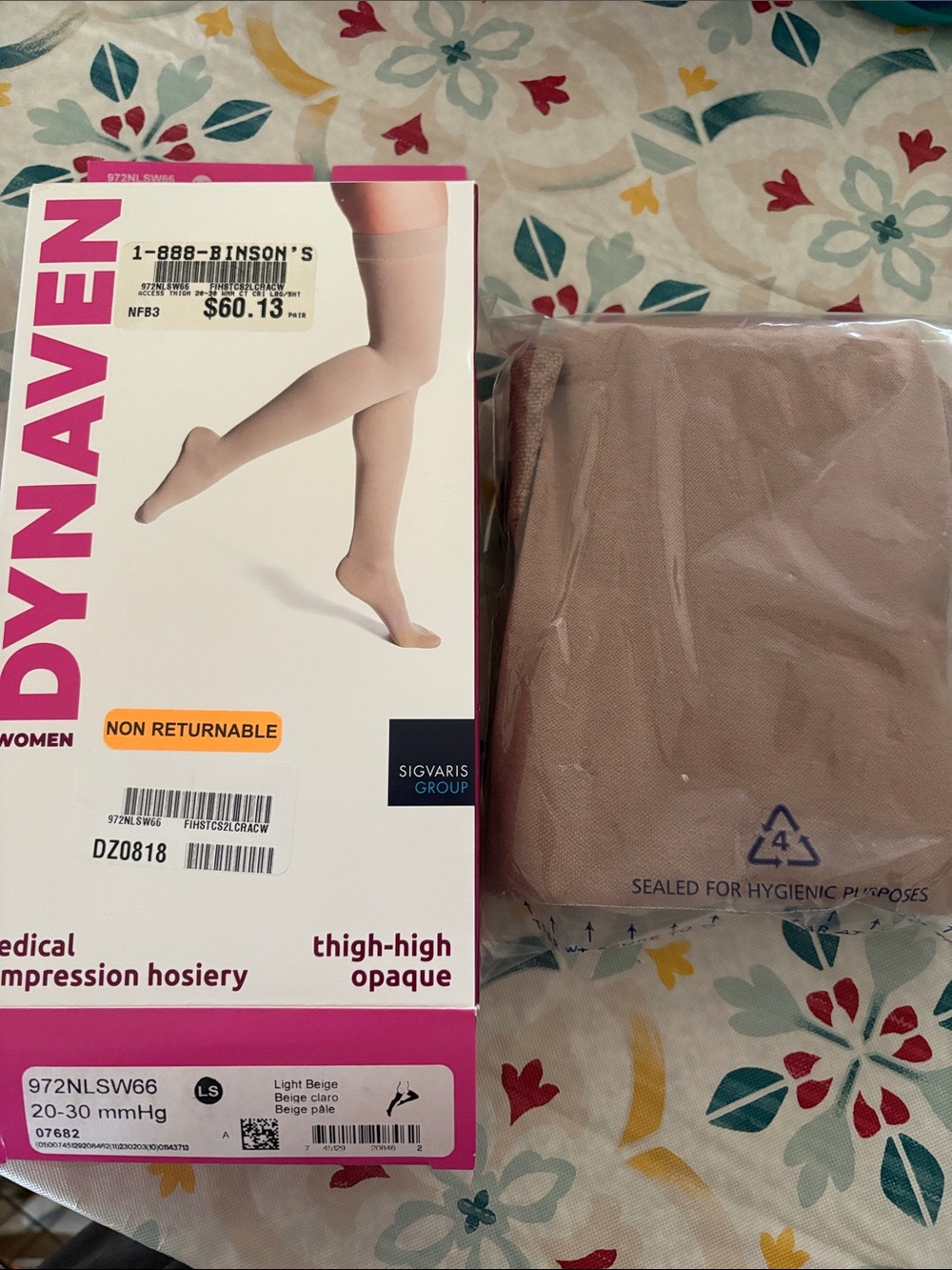 Dynaven  Women Thigh-High Compression Hosiery - Light Beige